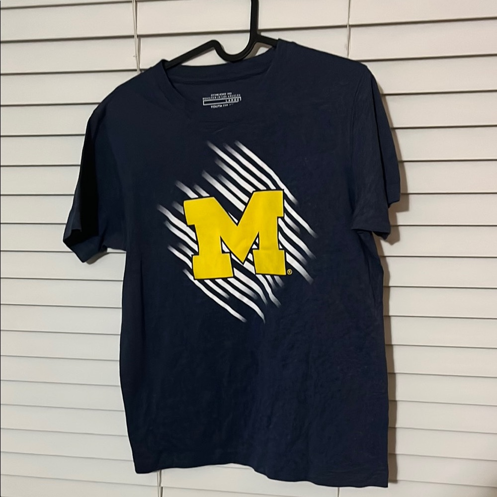 Champion Navy Blue T-Shirt with Yellow Logo